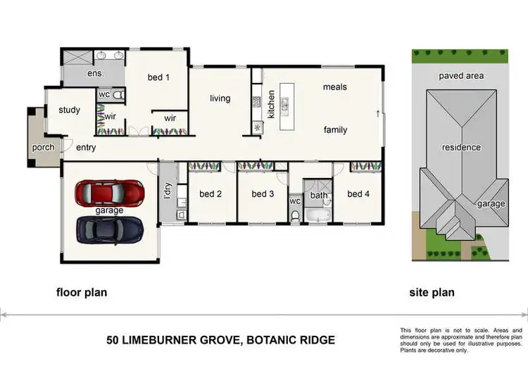 Floorplan of Homely house listing, 50 Limeburner Grove, Botanic Ridge VIC 3977