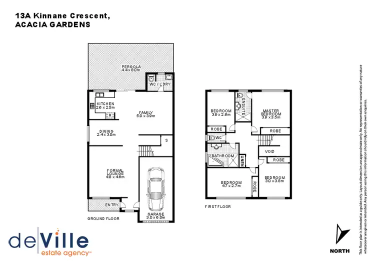 Floorplan of Homely semi-detached listing, 13a Kinnane Crescent, Acacia Gardens NSW 2763