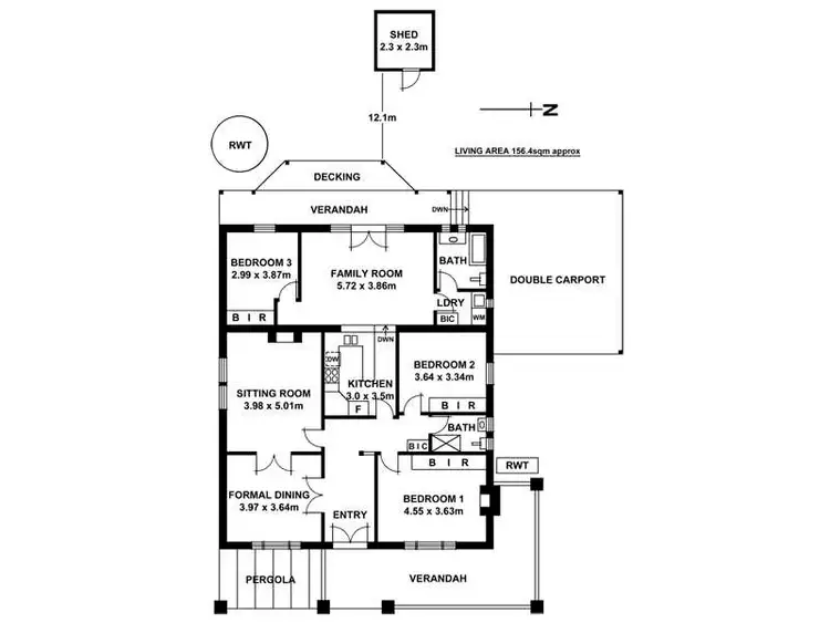 Floorplan of Homely house listing, 16 Glenford Avenue, Myrtle Bank SA 5064