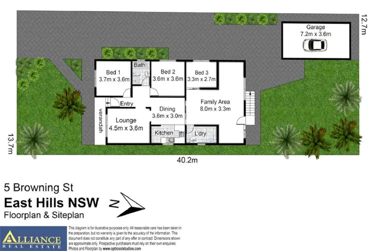 Floorplan of Homely house listing, 5 Browning Street, East Hills NSW 2213