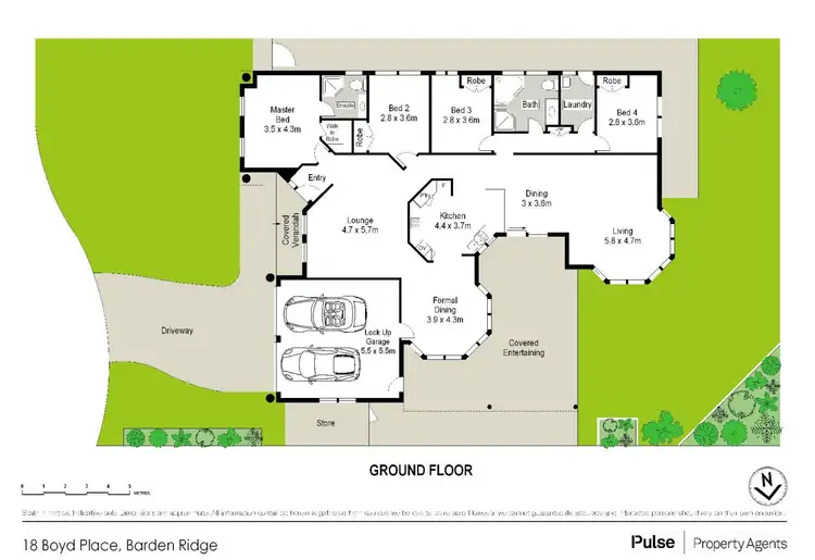 Floorplan of Homely house listing, 18 Boyd Place, Barden Ridge NSW 2234