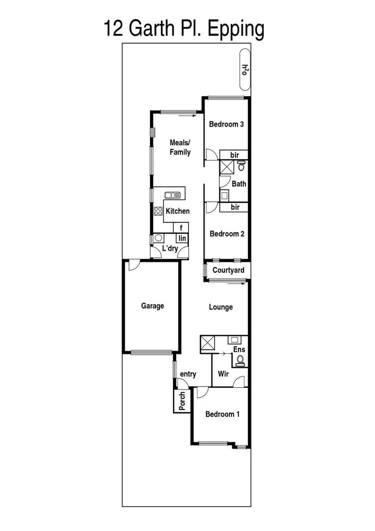 Floorplan of Homely house listing, 12 Garth Place, Epping VIC 3076