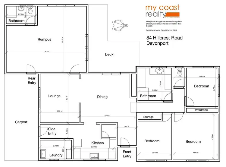 Floorplan of Homely house listing, 84-86 Hillcrest Road, Devonport TAS 7310