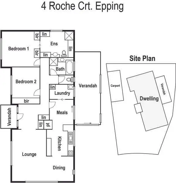 Floorplan of Homely house listing, 4 Roche Court, Epping VIC 3076