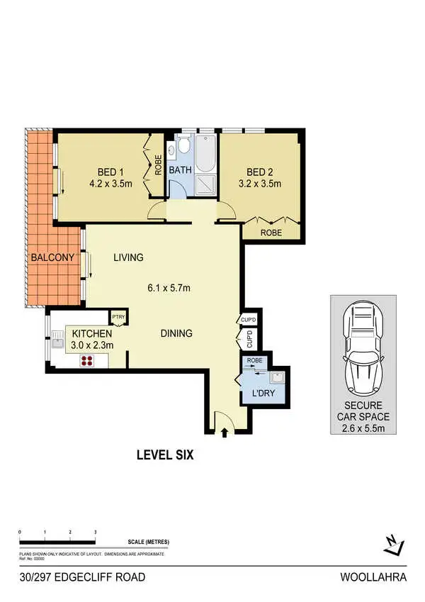 Floorplan of Homely apartment listing, 30/297 Edgecliff Road, Woollahra NSW 2025