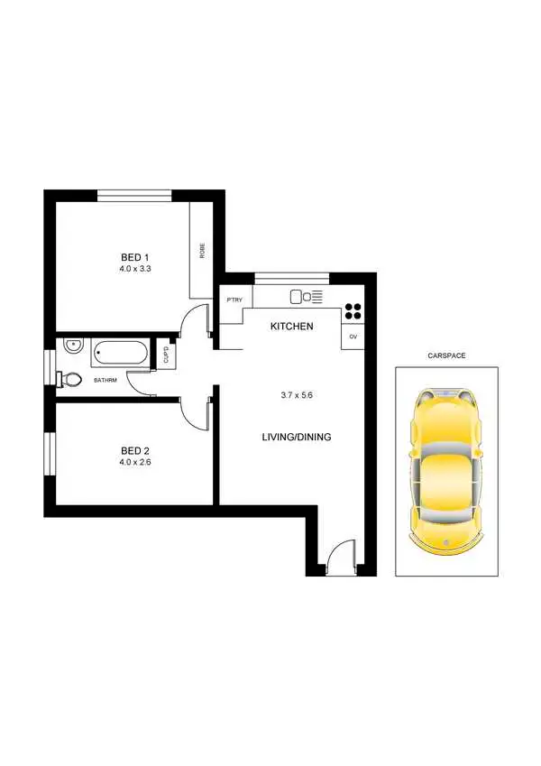 Floorplan of Homely apartment listing, 35/85 Beauchamp Street, Marrickville NSW 2204