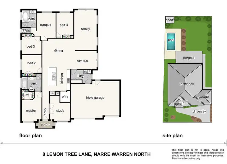 Floorplan of Homely house listing, 8 Lemon Tree Lane, Narre Warren North VIC 3804