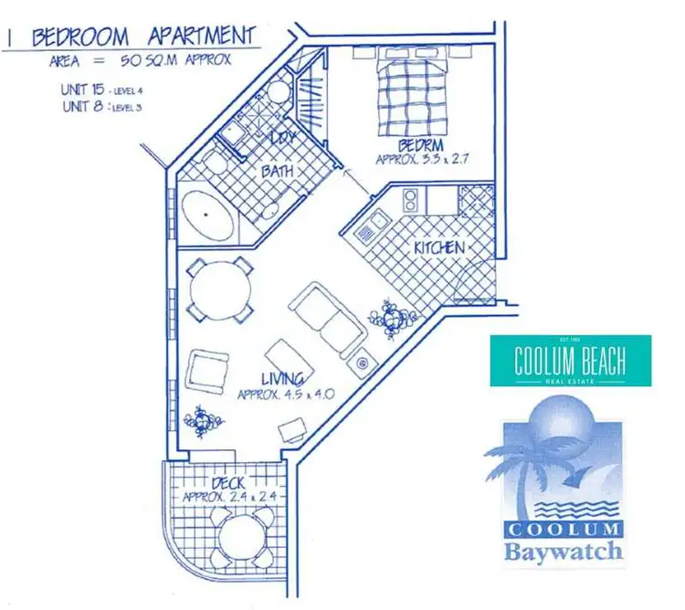 Floorplan of Homely unit listing, Level 3/15/1768 David Low Way, Coolum Beach QLD 4573