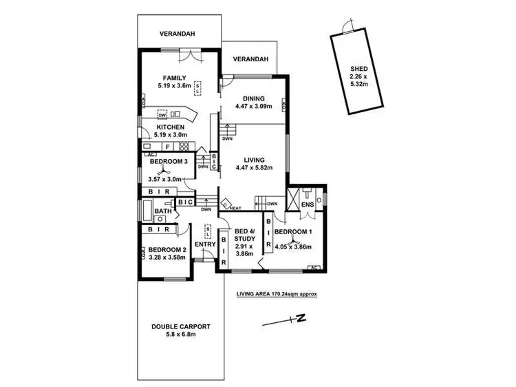 Floorplan of Homely house listing, 7 Ringmer Drive, Burnside SA 5066