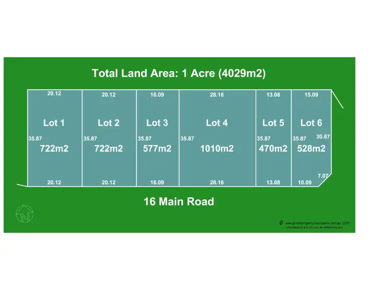 Floorplan of Homely land listing, 16 Main Road, Chewton VIC 3451