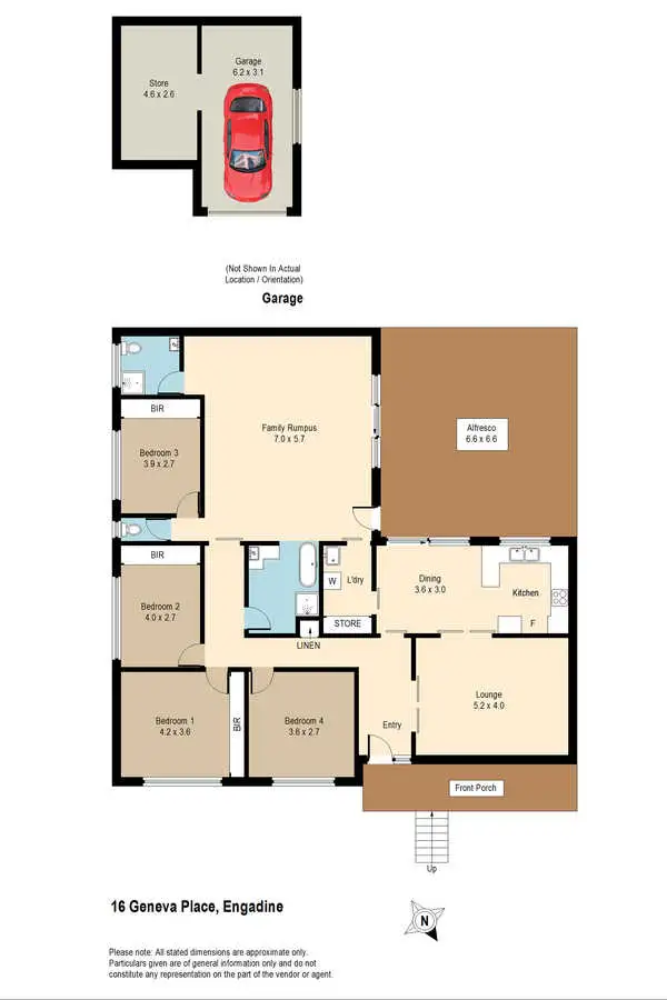 Floorplan of Homely house listing, 16 Geneva Place, Engadine NSW 2233