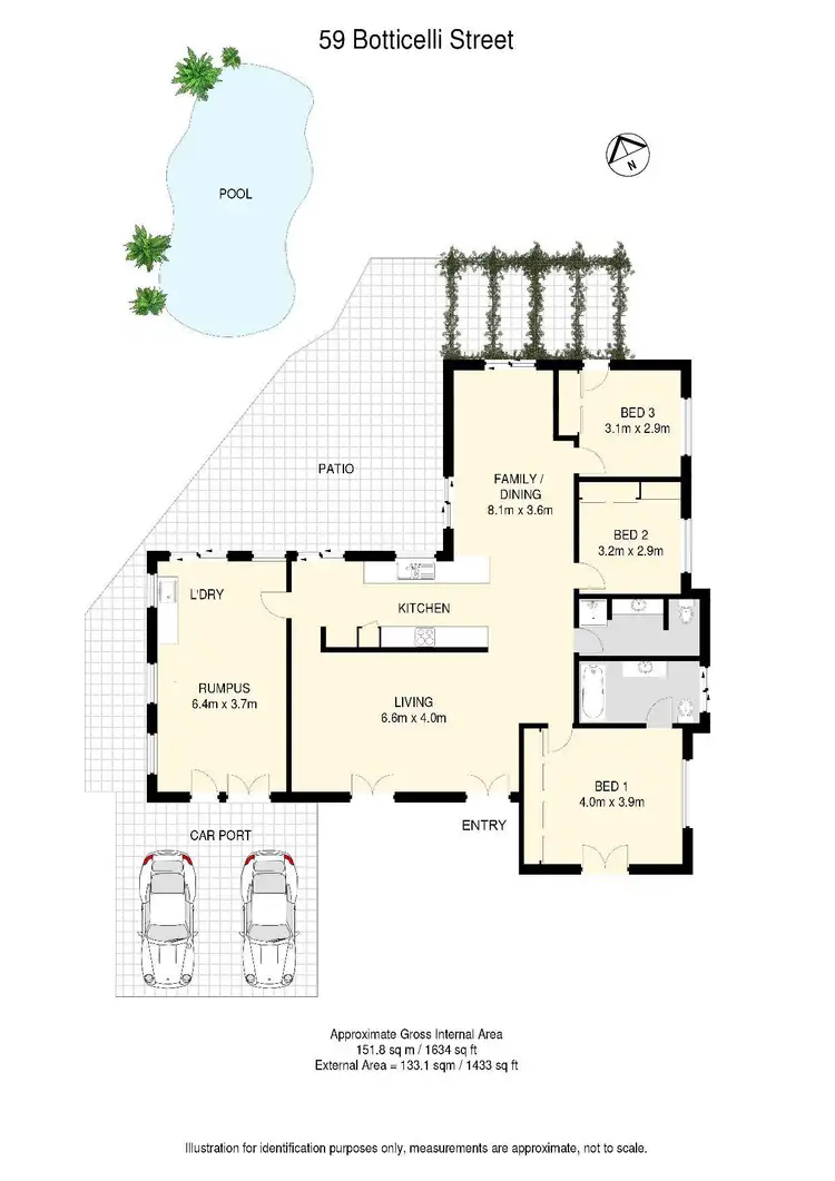 Floorplan of Homely house listing, 59 Botticelli Street, Fig Tree Pocket QLD 4069