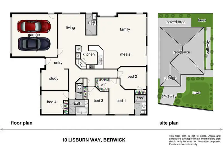 Floorplan of Homely house listing, 10 Lisburn Way, Berwick VIC 3806