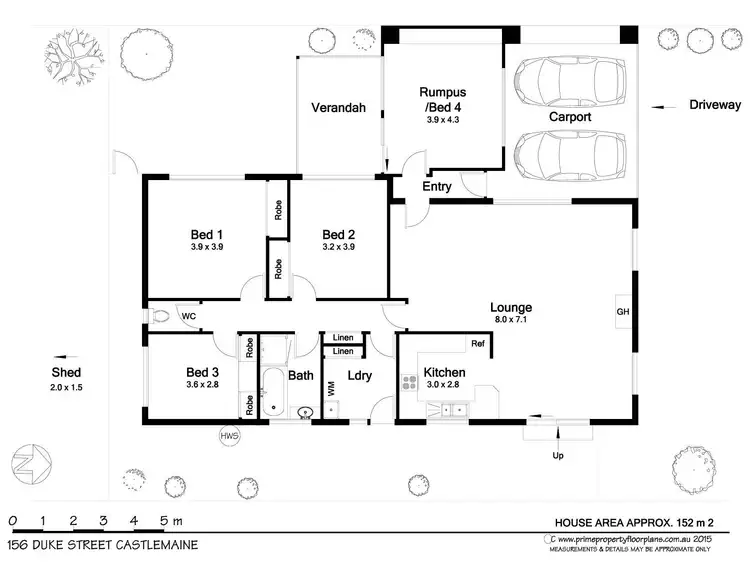 Floorplan of Homely house listing, 156 Duke Street, Castlemaine VIC 3450