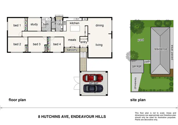 Floorplan of Homely house listing, 8 Hutchins Avenue, Endeavour Hills VIC 3802