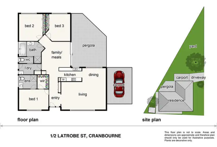 Floorplan of Homely house listing, 1/2 Latrobe Street, Cranbourne VIC 3977