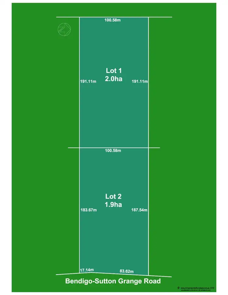 Floorplan of Homely land listing, 191 Bendigo-Sutton Grange Road, Elphinstone VIC 3448