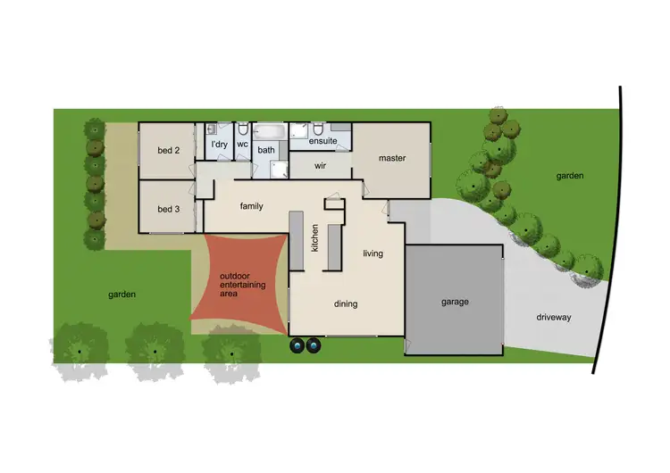 Floorplan of Homely house listing, 46 Hancock Drive, Berwick VIC 3806