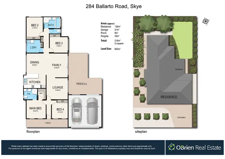 Floorplan of Homely house listing, 284 Ballarto Road, Skye VIC 3977