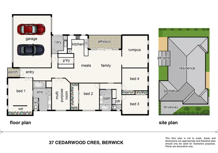 Floorplan of Homely house listing, 37 Cedarwood Crescent, Berwick VIC 3806