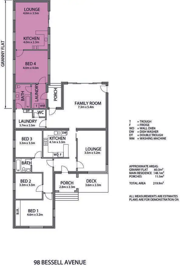 Floorplan of Homely house listing, 98 Bessell Avenue, Como WA 6152