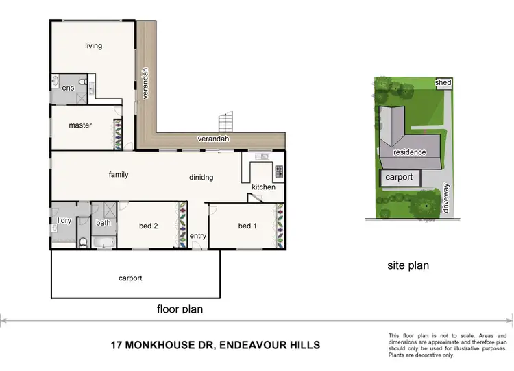 Floorplan of Homely house listing, 17 Monkhouse Drive, Endeavour Hills VIC 3802