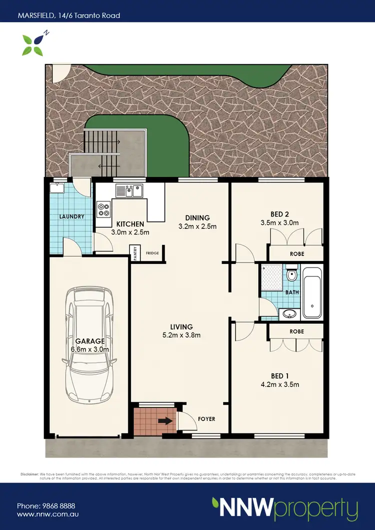 Floorplan of Homely villa listing, 14/6 Taranto Road, Marsfield NSW 2122