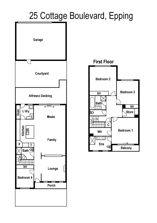 Floorplan of Homely house listing, 25 Cottage Boulevard, Epping VIC 3076