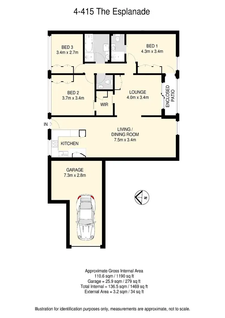 Floorplan of Homely unit listing, 4/415 Esplanade Esplanade, Manly QLD 4179