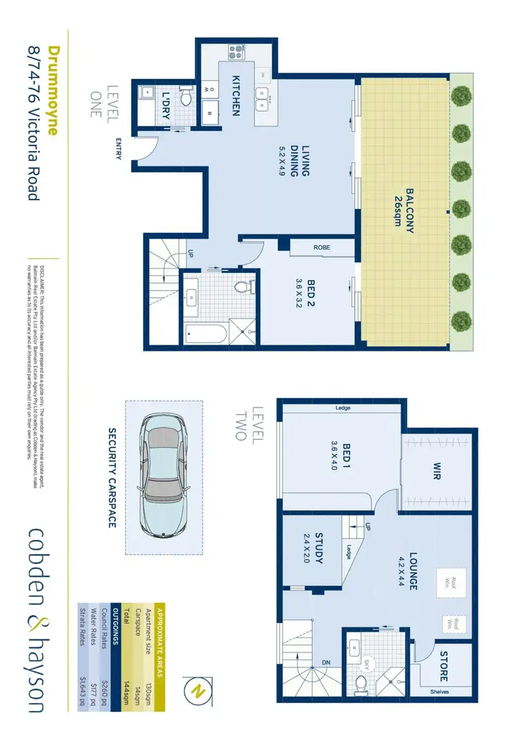 Floorplan of Homely apartment listing, 8/74-76 Victoria Road, Drummoyne NSW 2047