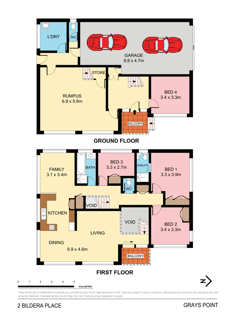 Floorplan of Homely house listing, 2 Bildera Place, Grays Point NSW 2232