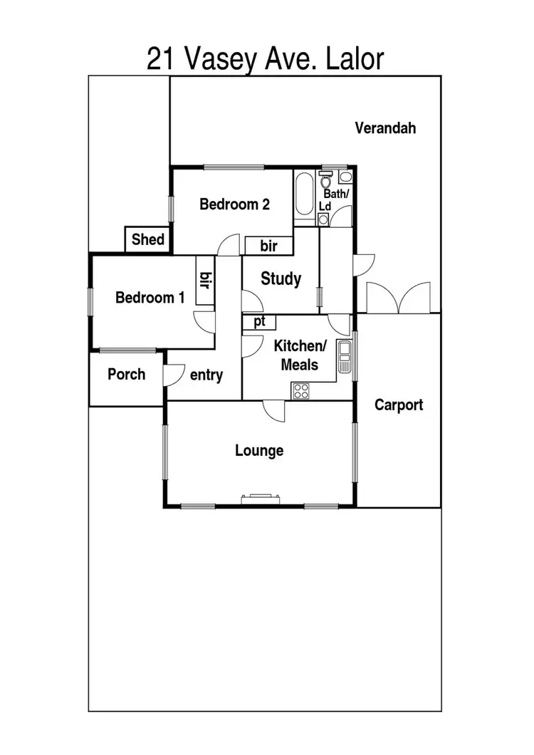 Floorplan of Homely house listing, 21 Vasey Avenue, Lalor VIC 3075