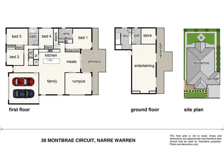 Floorplan of Homely house listing, 38 Montbrae Circuit, Narre Warren North VIC 3804