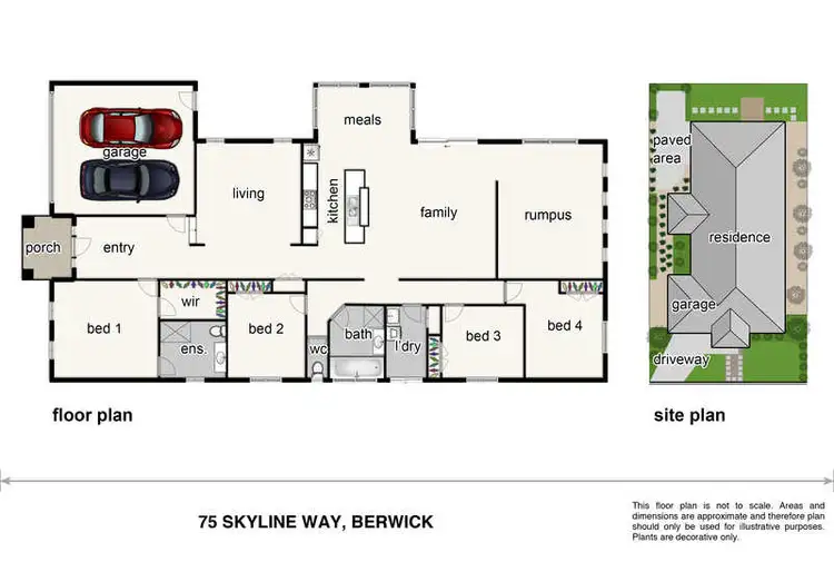 Floorplan of Homely house listing, 75 Skyline Way, Berwick VIC 3806
