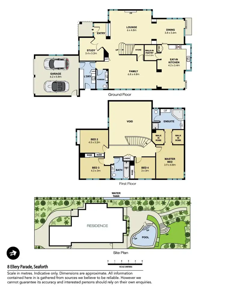 Floorplan of Homely house listing, 8 Ellery Parade, Seaforth NSW 2092