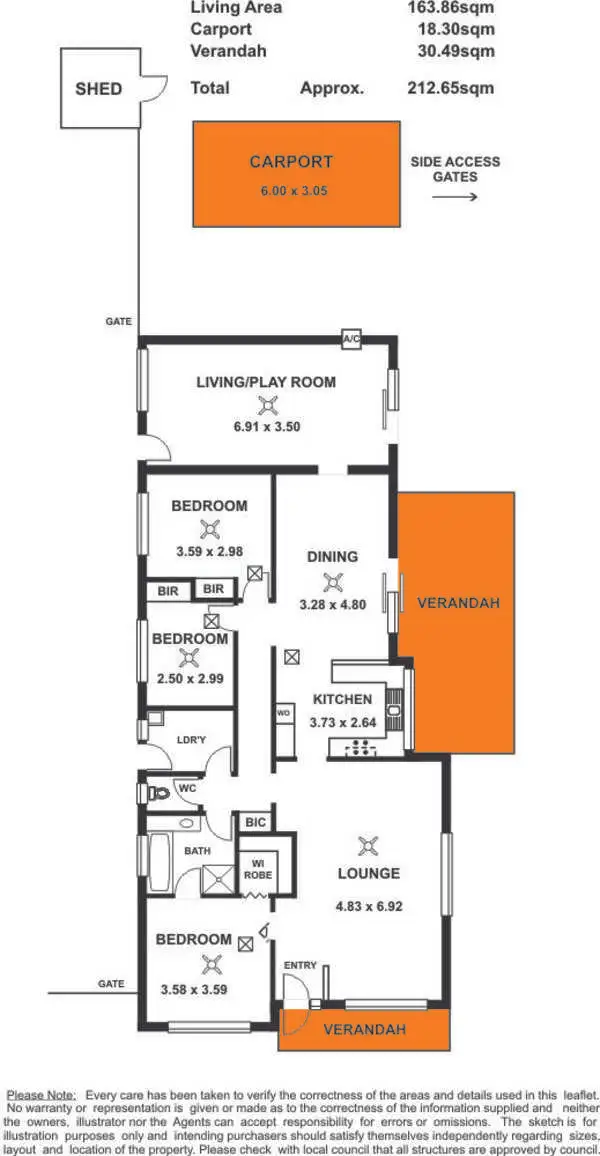 Floorplan of Homely house listing, 12 Whitestone Crescent, Seaford Rise SA 5169