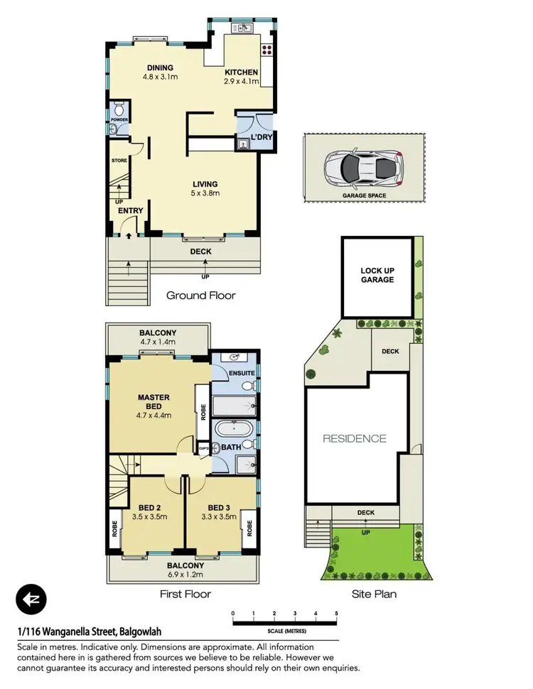 Floorplan of Homely townhouse listing, 1/116 Wanganella Street, Balgowlah NSW 2093