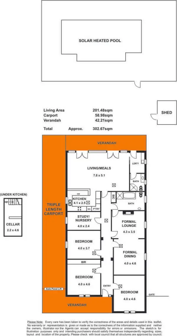Floorplan of Homely house listing, 187 Wattle Street, Malvern SA 5061