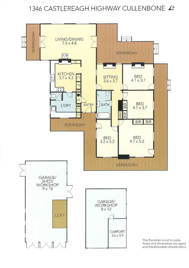 Floorplan of Homely rural property listing, 1346 Castlereagh Highway, Mudgee NSW 2850
