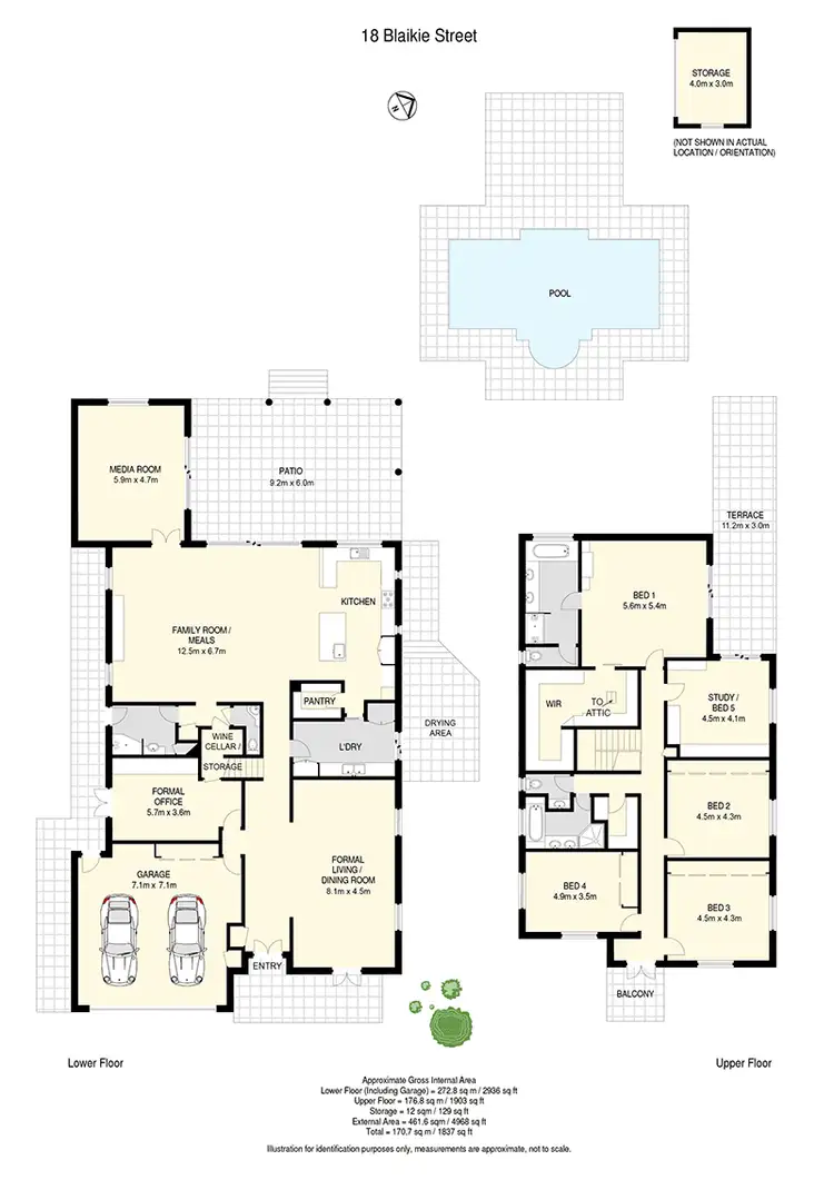 Floorplan of Homely house listing, 18 Blaikie Street, Hendra QLD 4011