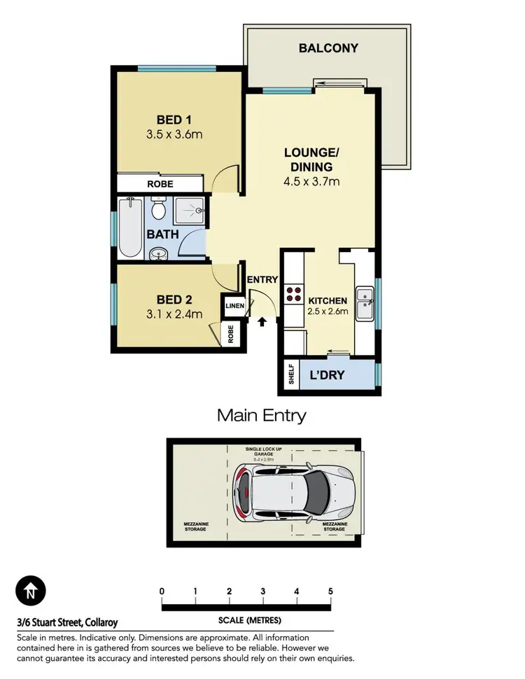 Floorplan of Homely apartment listing, 3/6 Stuart Street, Collaroy NSW 2097