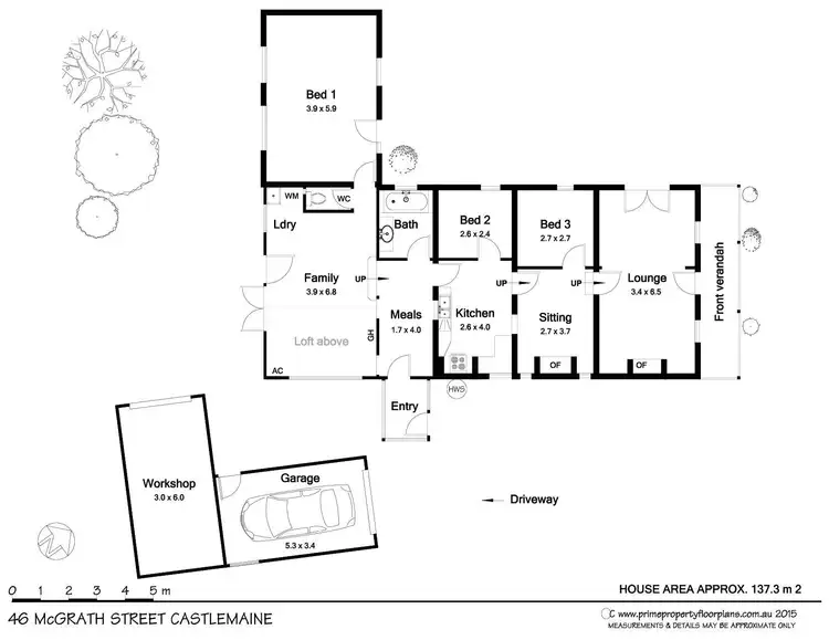 Floorplan of Homely house listing, 46 McGrath Street, Castlemaine VIC 3450