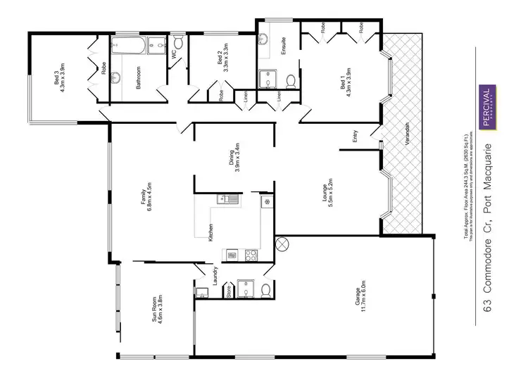Floorplan of Homely house listing, 63 Commodore Crescent, Port Macquarie NSW 2444