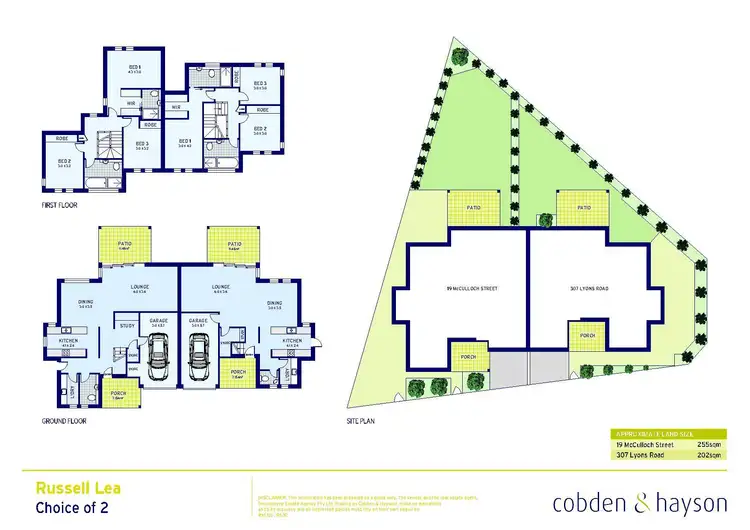 Floorplan of Homely semi-detached listing, 307 Lyons Road, Russell Lea NSW 2046