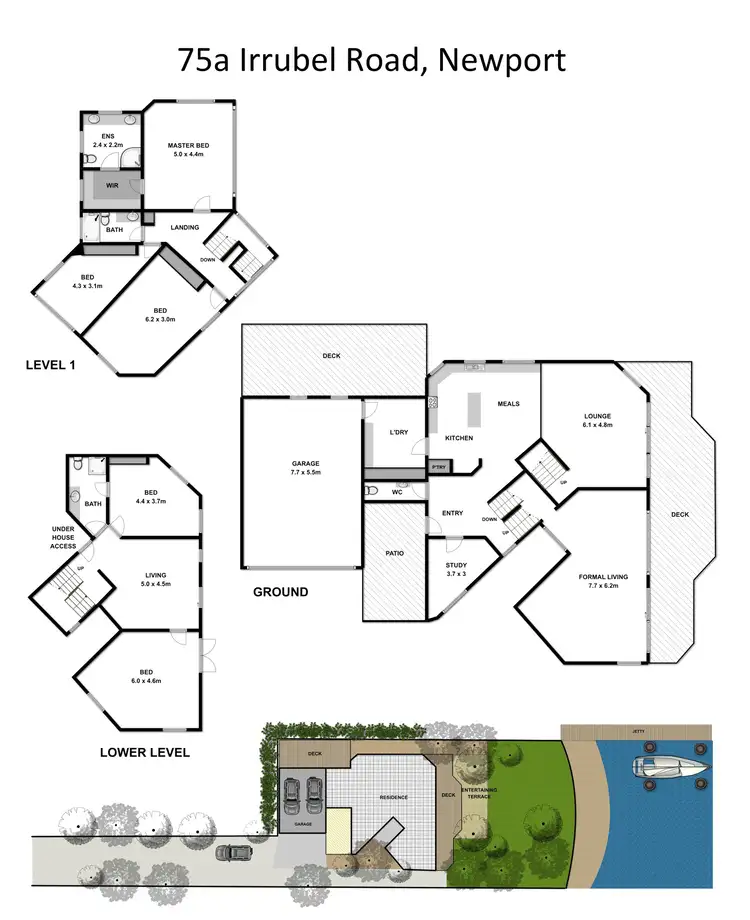 Floorplan of Homely house listing, 75a Irrubel Road, Newport NSW 2106