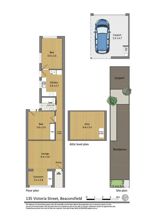 Floorplan of Homely terrace listing, 135 Victoria Street, Alexandria NSW 2015