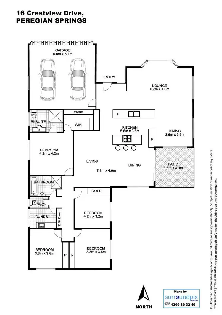 Floorplan of Homely house listing, 16 Crestview Drive, Peregian Springs QLD 4573