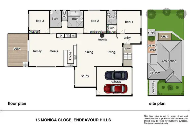 Floorplan of Homely house listing, 15 Monica Close, Endeavour Hills VIC 3802