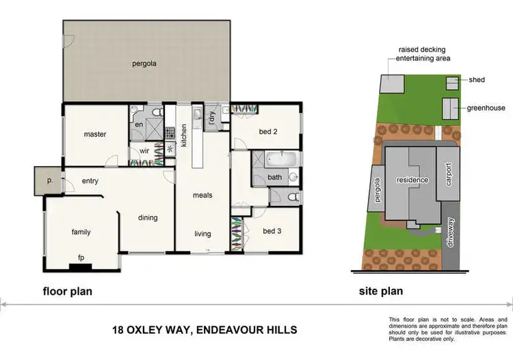 Floorplan of Homely house listing, 18 Oxley Way, Endeavour Hills VIC 3802