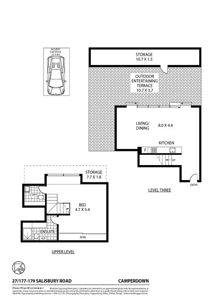 Floorplan of Homely apartment listing, 27/177-179 Salisbury Road, Camperdown NSW 2050